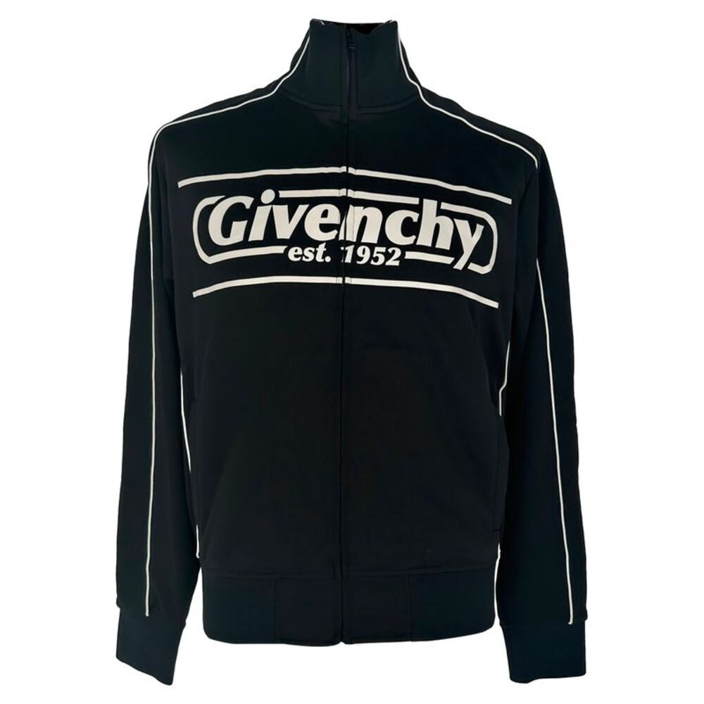 Givenchy Piped Track Jacket in Black Polyester